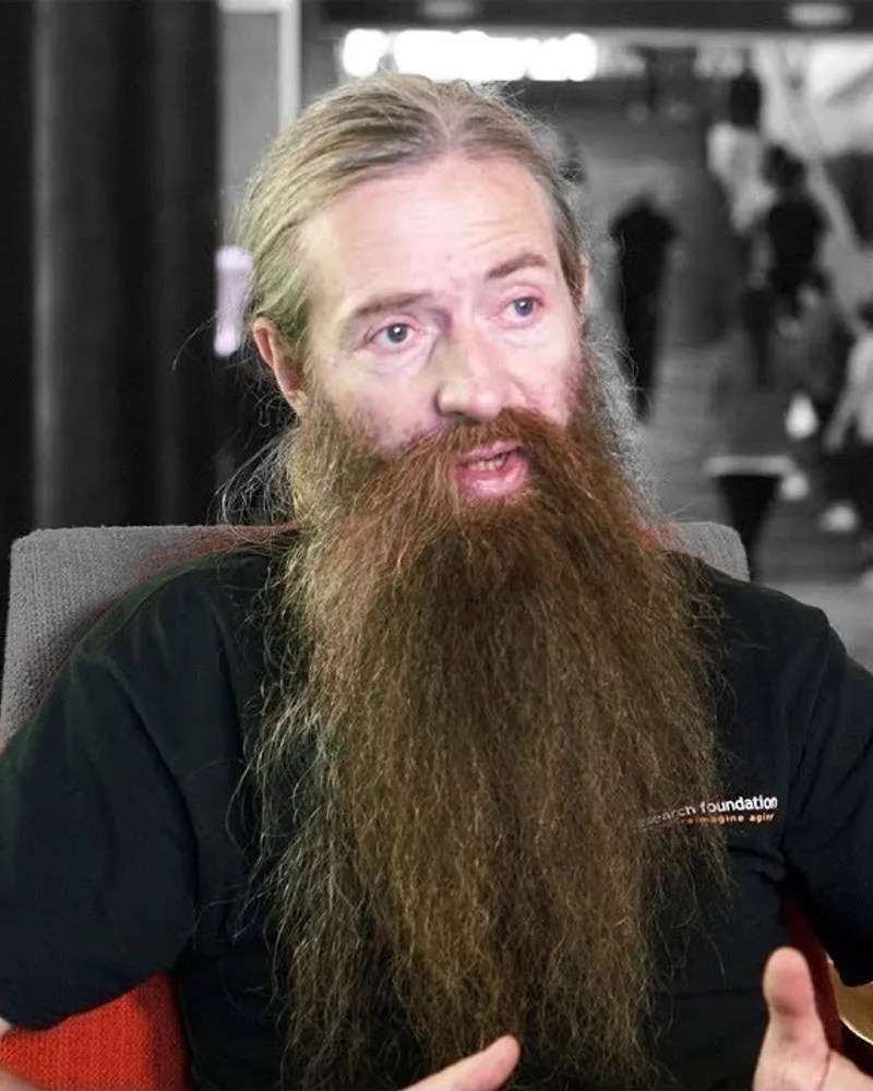 Aubrey de Grey speaking in a 2018 video interview